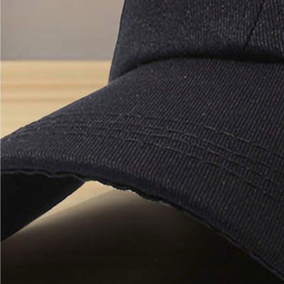 Black Boston Embroidered Cap - Picture 4 of 4